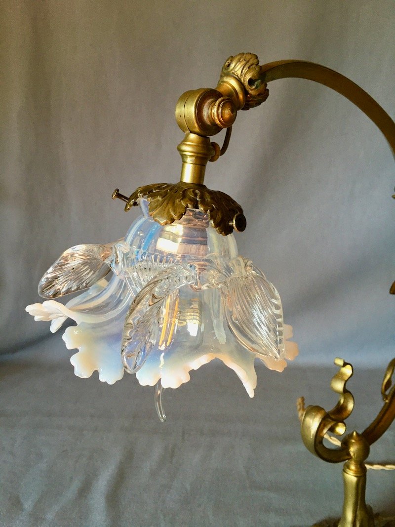 Très Belle Lampe Art Nouveau-photo-2