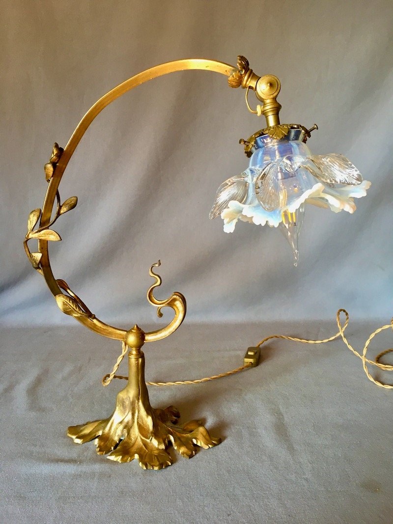 Very Beautiful Art Nouveau Lamp-photo-3