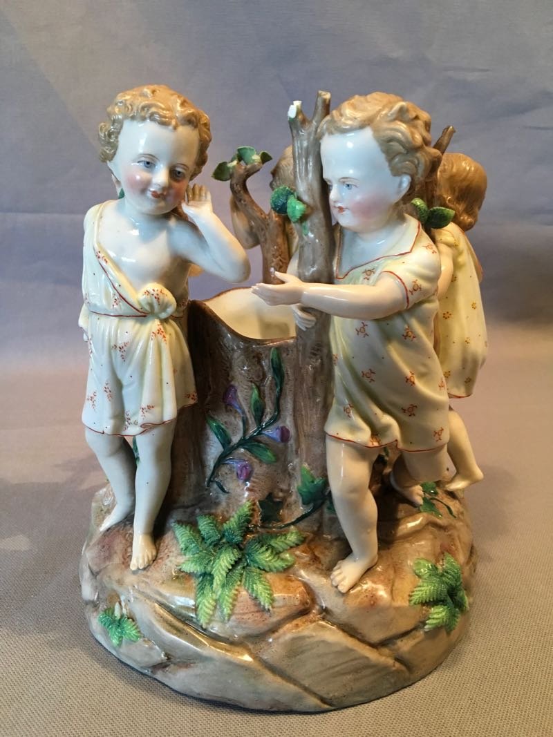 Late 19th Century Porcelain Group-photo-2