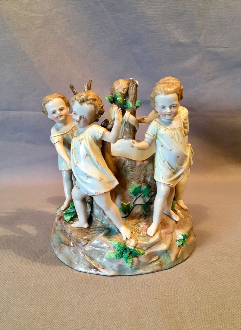 Late 19th Century Porcelain Group-photo-1