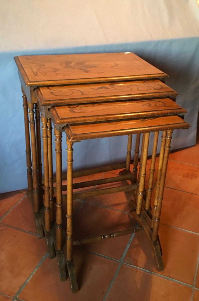  Tables Gigognes Art Nouveau-photo-2
