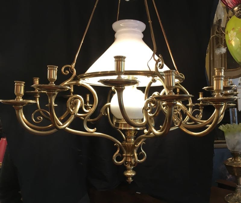 19th Century French Ceiling Light-photo-2