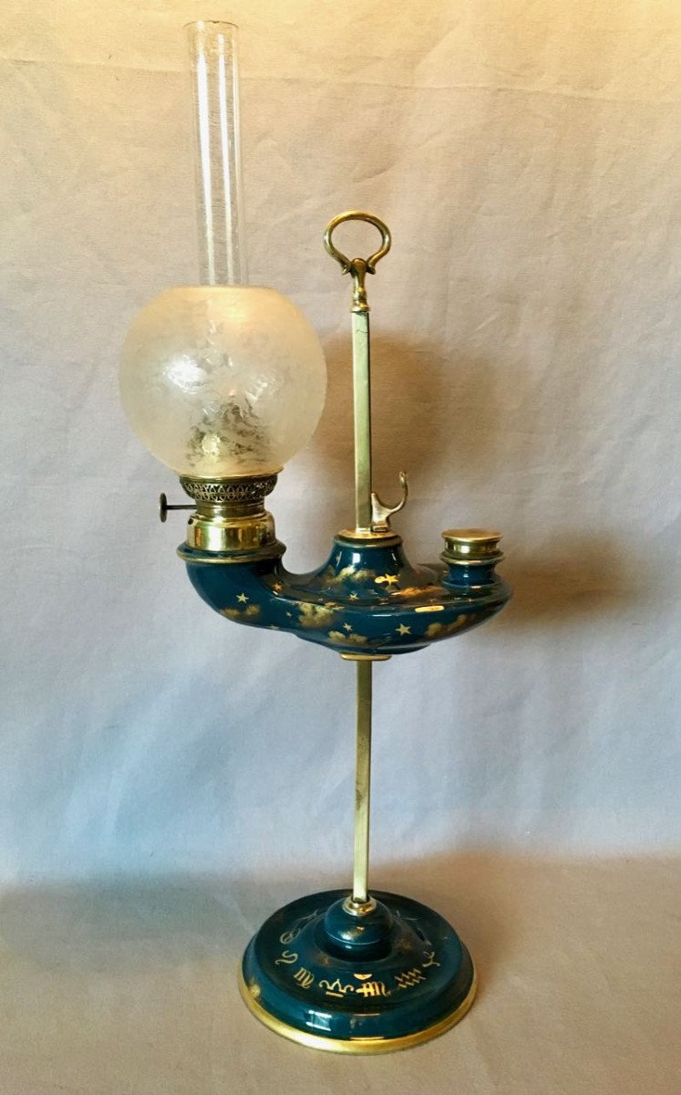 Mid 19th Century Oil / Petrol Lamp