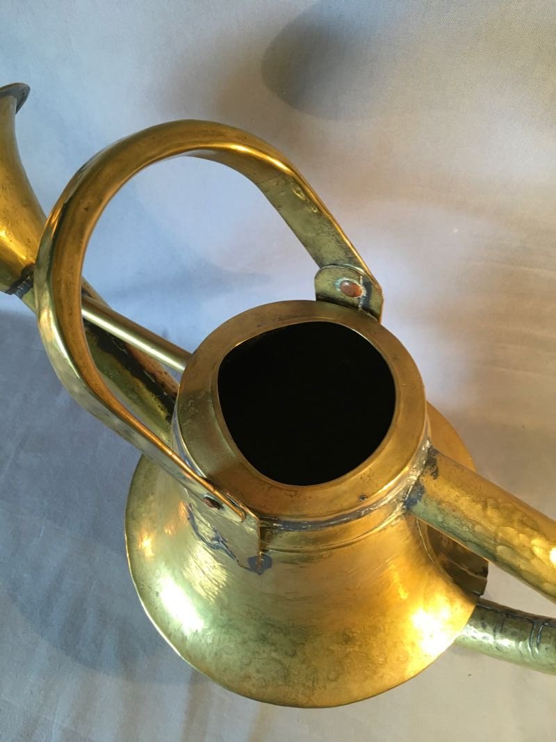 Large 19th Century Brass Watering Can-photo-4