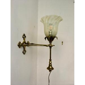 Lampe / Applique à Bascule Art Nouveau dans le Goût de W.A.S Benson