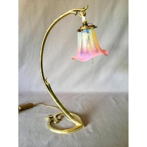 Large Art Nouveau Heart Lamp / Sconce