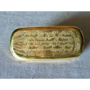 19th Century Brass Snuffbox