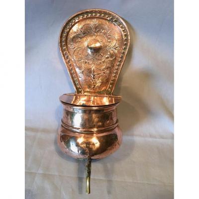 19th C Copper Sacristy Fountain