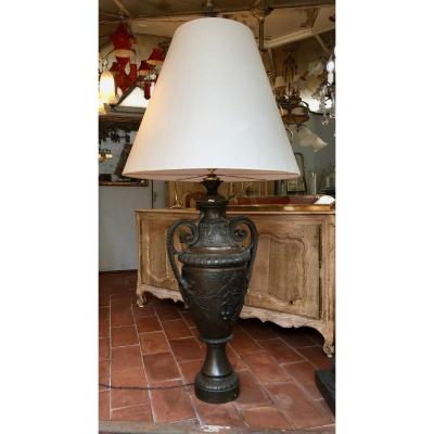 Large Bronze Floor Lamp