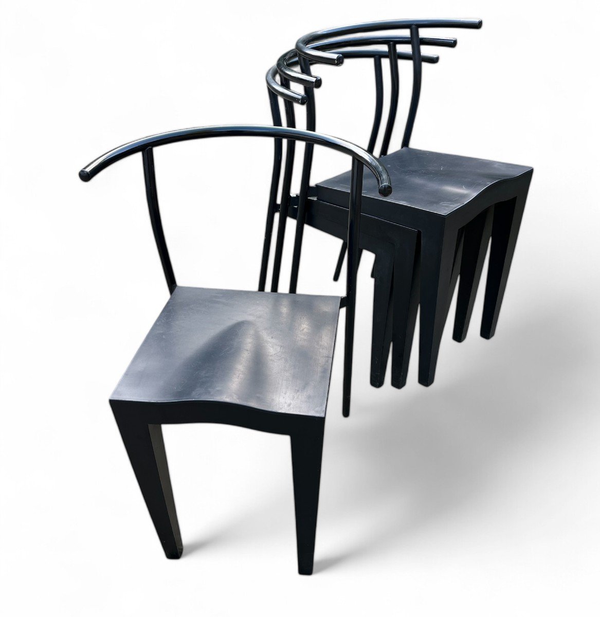 4 Chaises Par Philippe Starck-photo-2