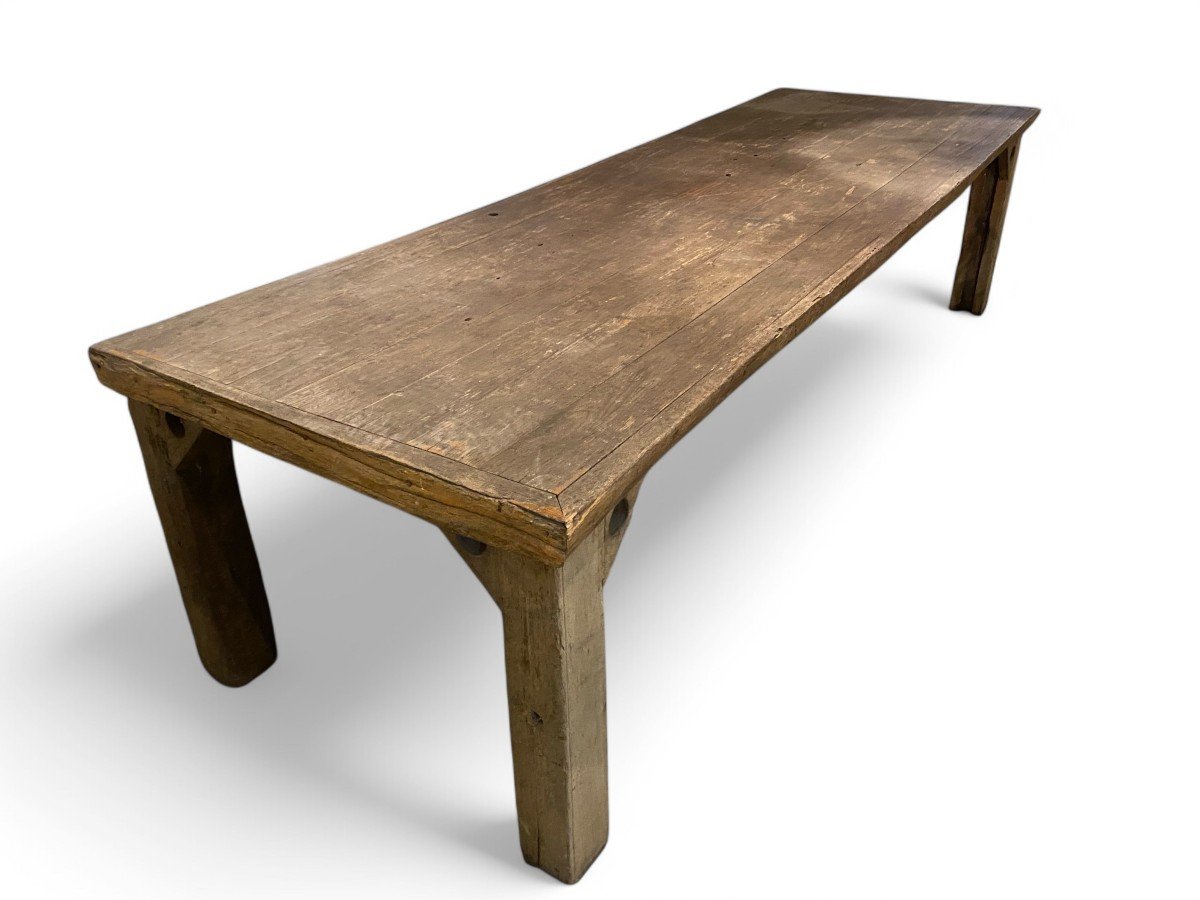 Large Natural Wood Table-photo-3