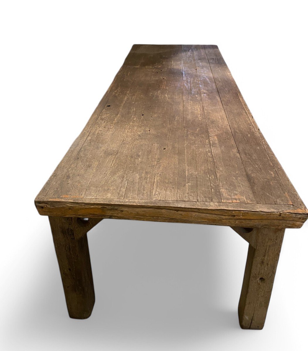 Large Natural Wood Table-photo-1