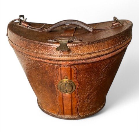 Leather Hat Box