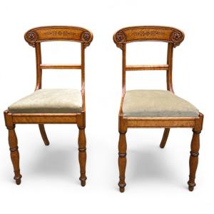 Paire De Chaises Charles X