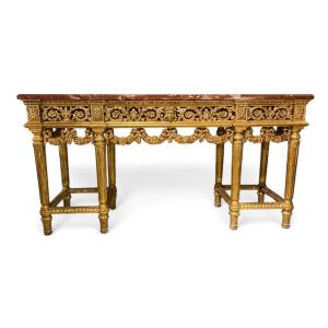 Console En Bois Doré 