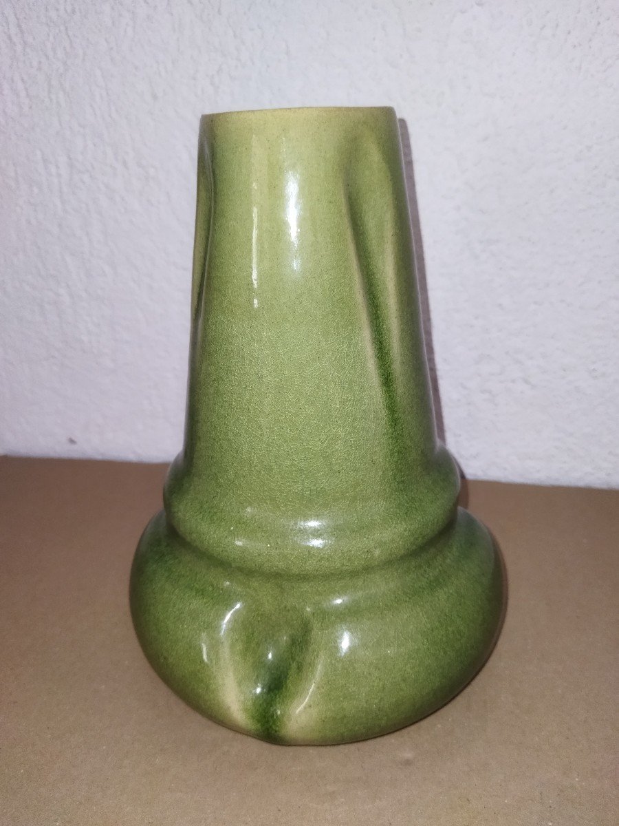 Massier Golfe-juan Vallauris Art Deco Collectible Vase-photo-3