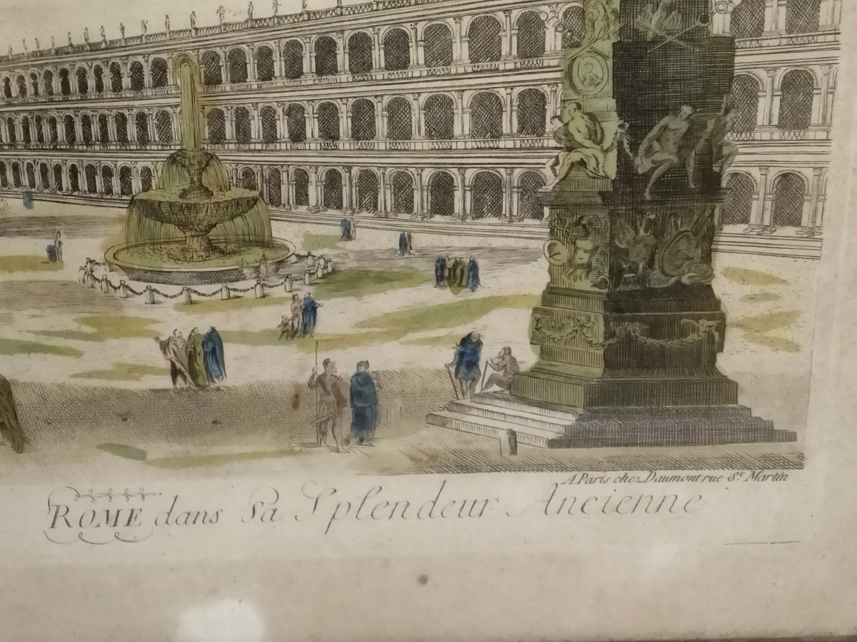 Vue d'Optique De Rome Et Son Cadre Doré : Rome Dans La Splendeur Ancienne -photo-3