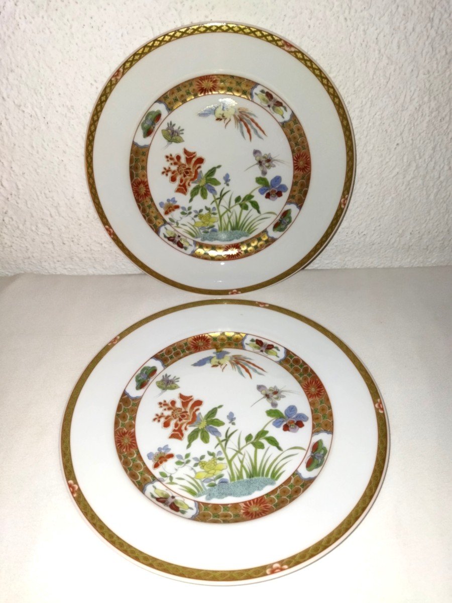 Bernardaud Limoges 11 Flat Plates "masterpiece" King-to-tchen Decor-photo-3