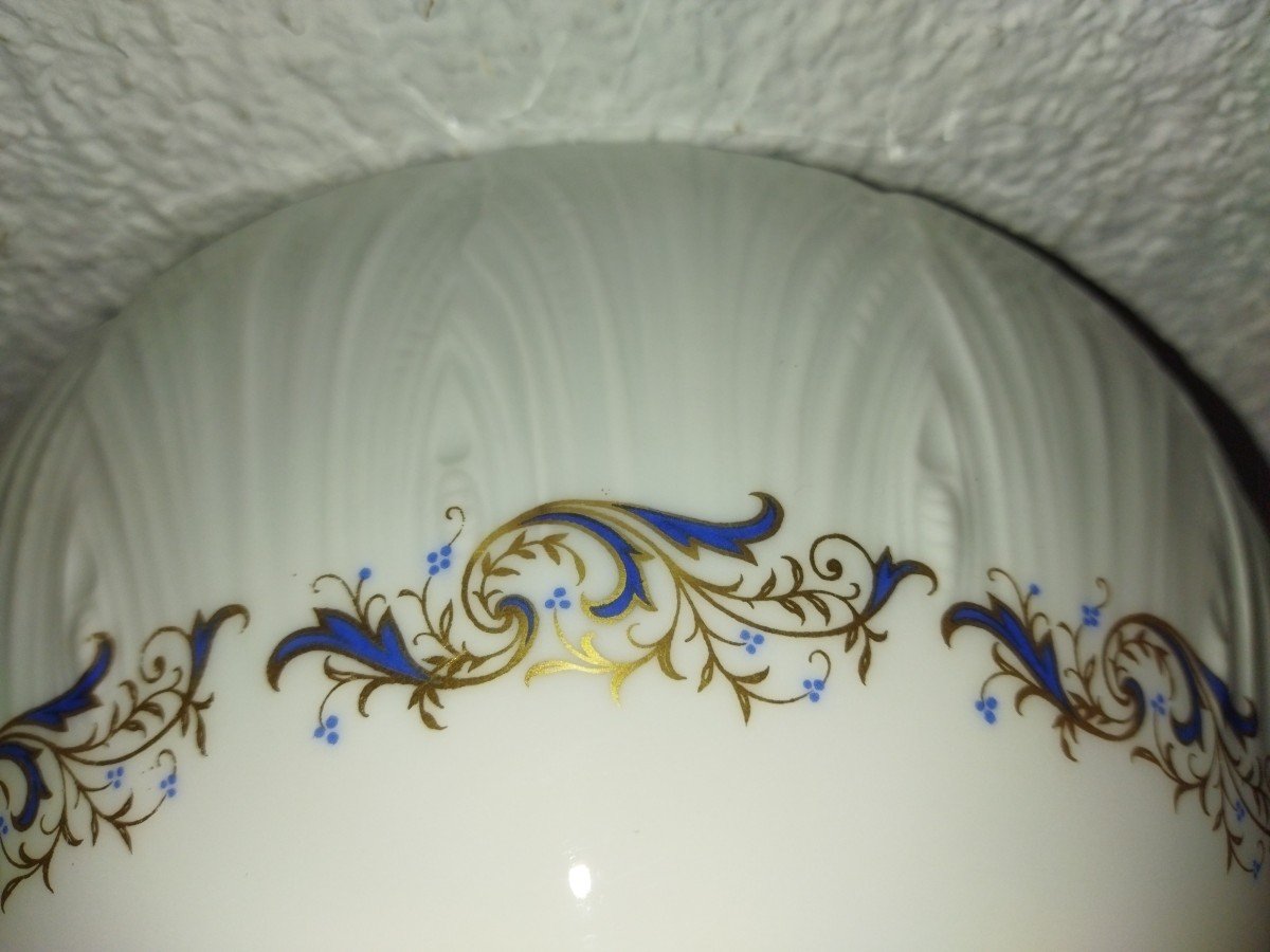 LIMOGES  Jammet-Seignolles "Vénus" Saladier Rond En Porcelaine 23,5cms-photo-3