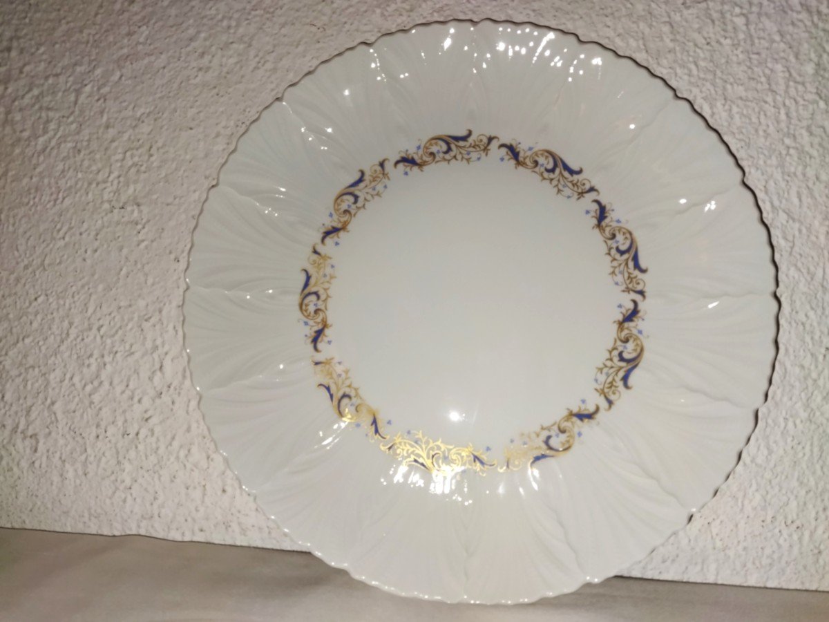 Limoges Jammet-seignolles "venus" Round Hollow Porcelain Serving Dish 30.5cms