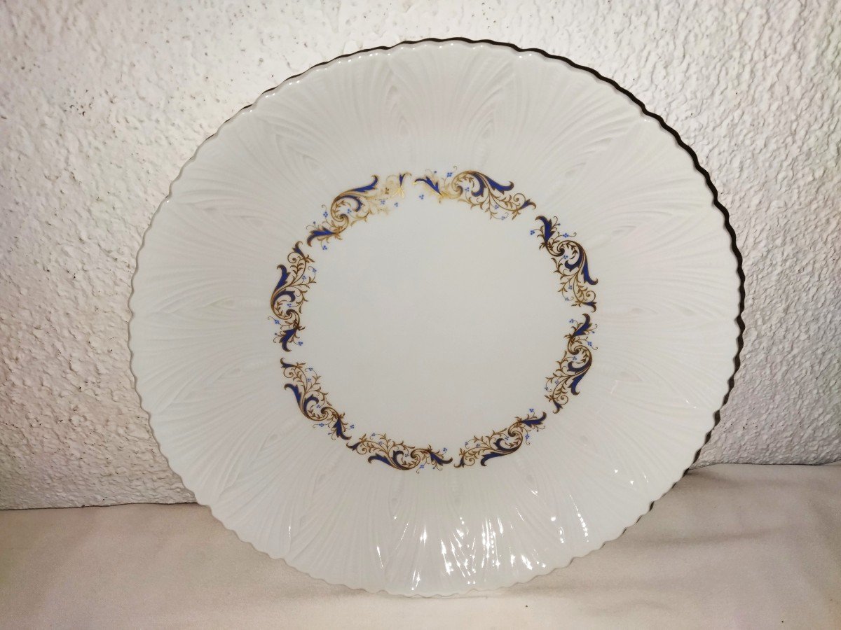 LIMOGES  Jammet-Seignolles "VENUS" Plat De Service En Porcelaine Rond Et Creux 29cms