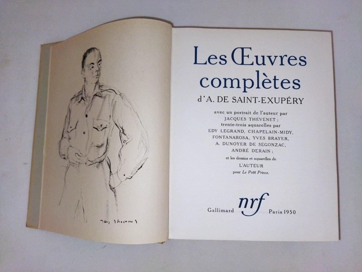 "complete Works" Curiosa Collector's Book Saint-exupéry Illustrations Brayer N°10759-photo-4