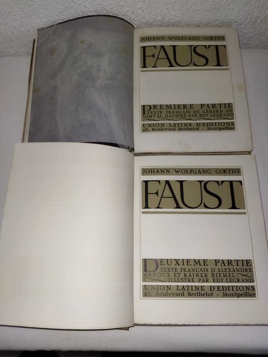 "FAUST" Curiosa Livre De Collection GOETHE Illustrations EDY-LEGRAND N° 817-photo-1