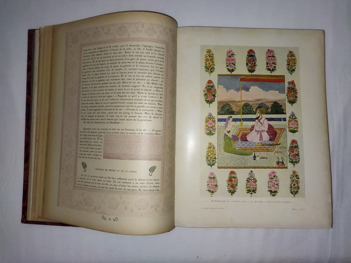 The Book Of One Thousand And One Nights Mardrus Illustrations 8 Volumes Complete Collection-photo-1