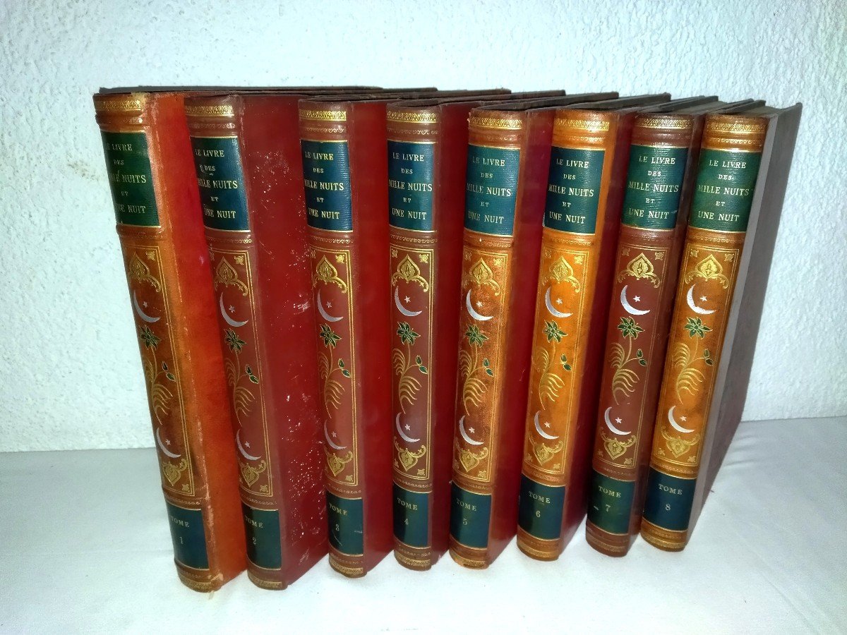 The Book Of One Thousand And One Nights Mardrus Illustrations 8 Volumes Complete Collection