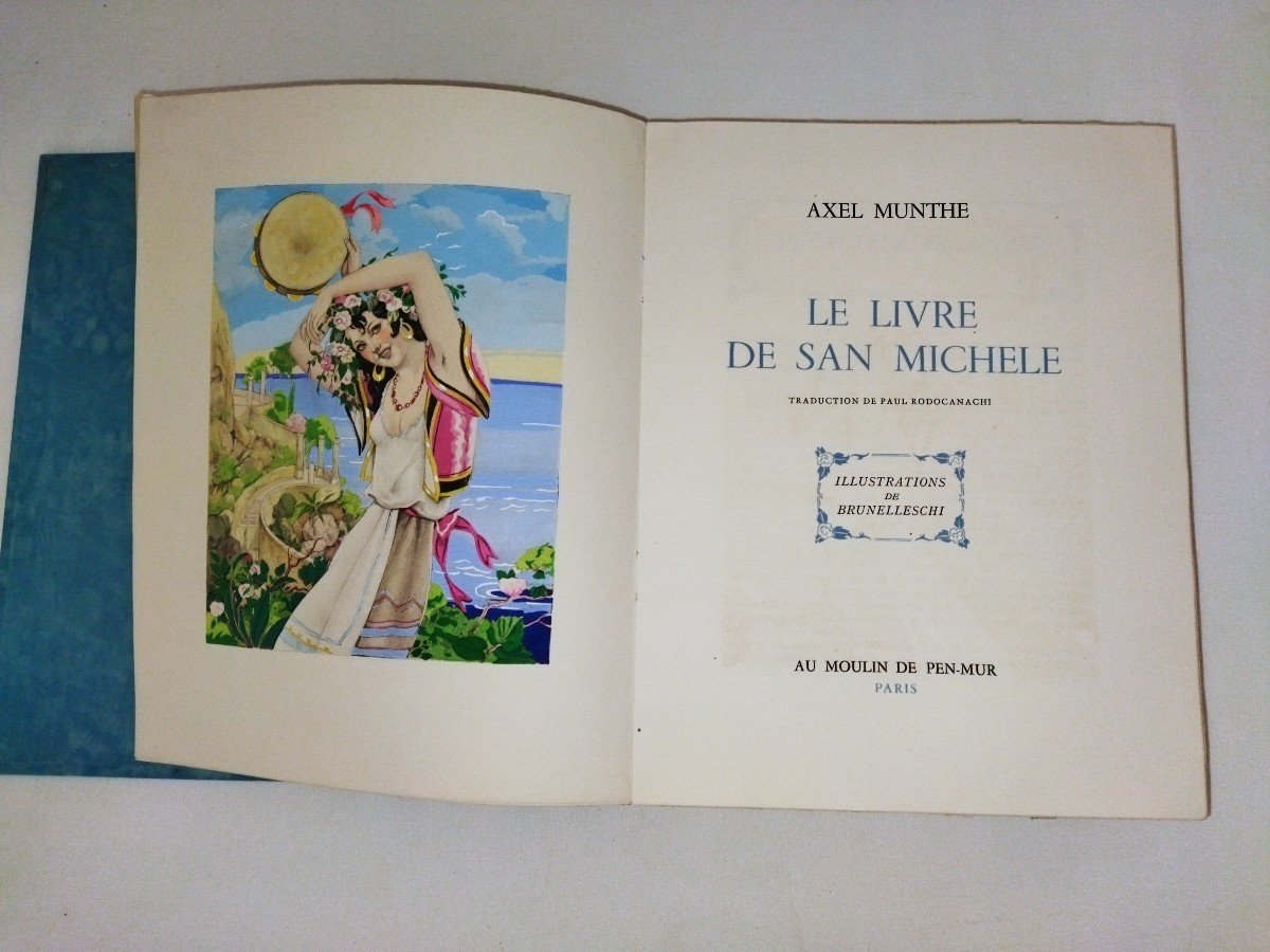 "the Book Of San Michele" Curious Collection Book Munthe Illustrations Brunelleschi No. 915-photo-1