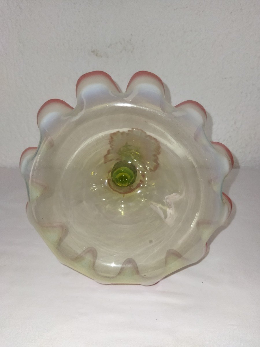 Murano Soliflore Tulipier Old Center Table Blown Glass XIX-photo-4