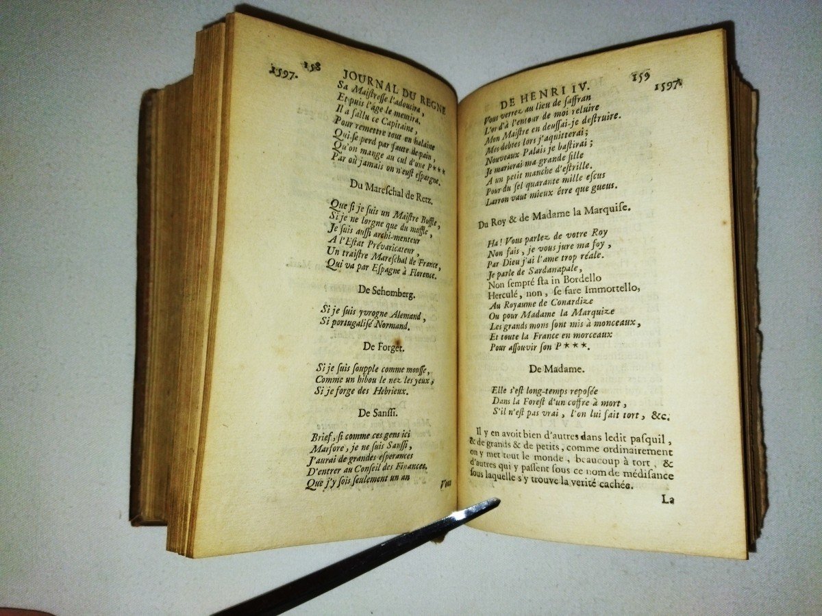 "JOURNAL DU REGNE DE HENRI IV"  Pierre De l'Etoile Tome Ier 1736 Collection-photo-4