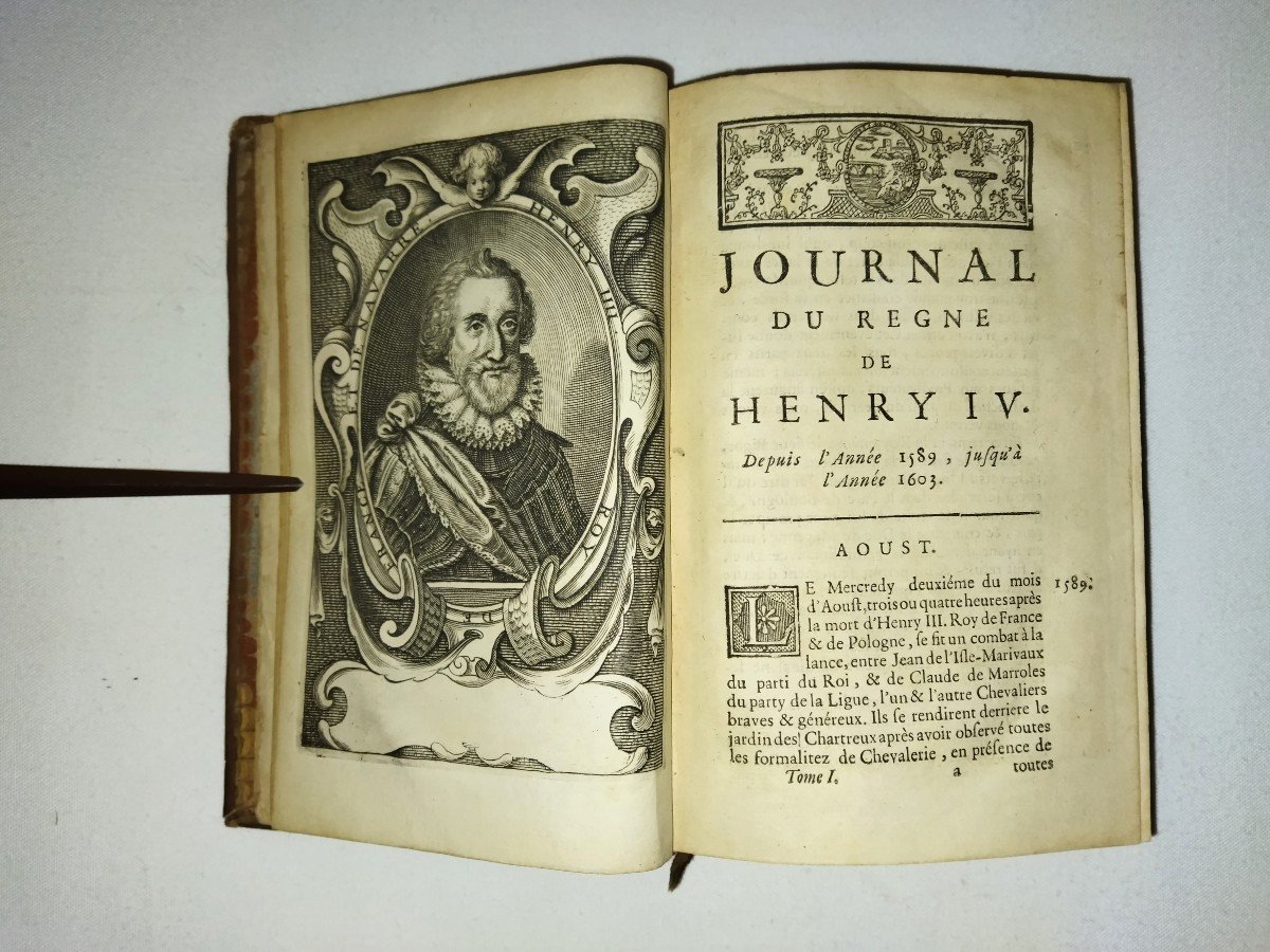 "JOURNAL DU REGNE DE HENRI IV"  Pierre De l'Etoile Tome Ier 1736 Collection-photo-6