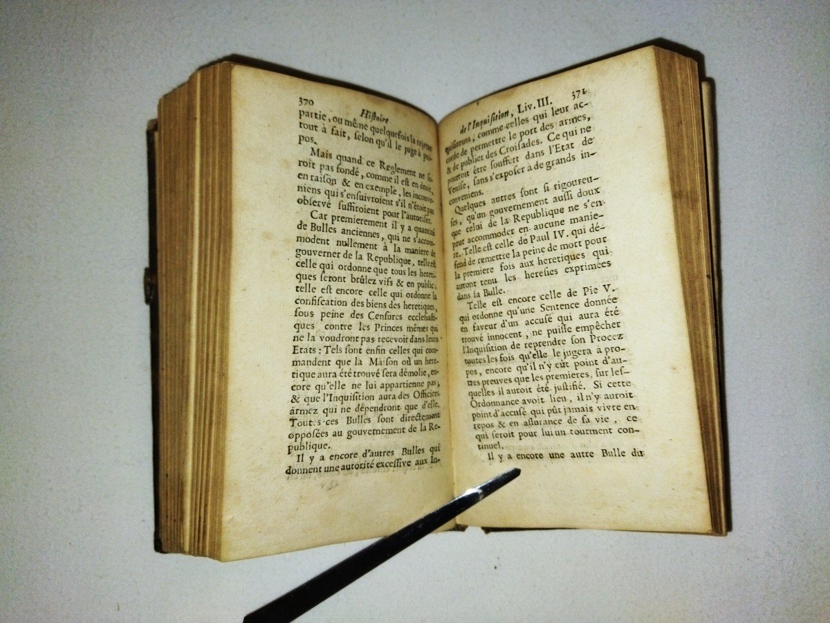 "history Of The Inquisition And Its Origin" Jacques Marsollier 1693 Original Edition Collection-photo-3