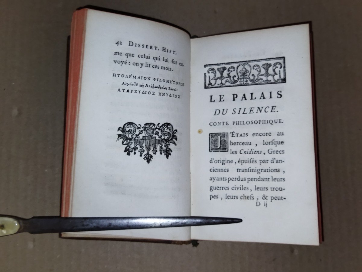 The Palace Of Silence" Philosophical Tale By The Chevalier d'Arcq 1754 Original Edition-photo-4