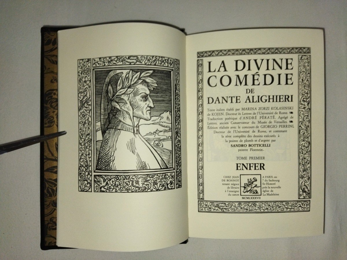 The Divine Comedy : Hell, Purgatory, Paradise Alighieri Dante Jean De Bonnot 1987-photo-1