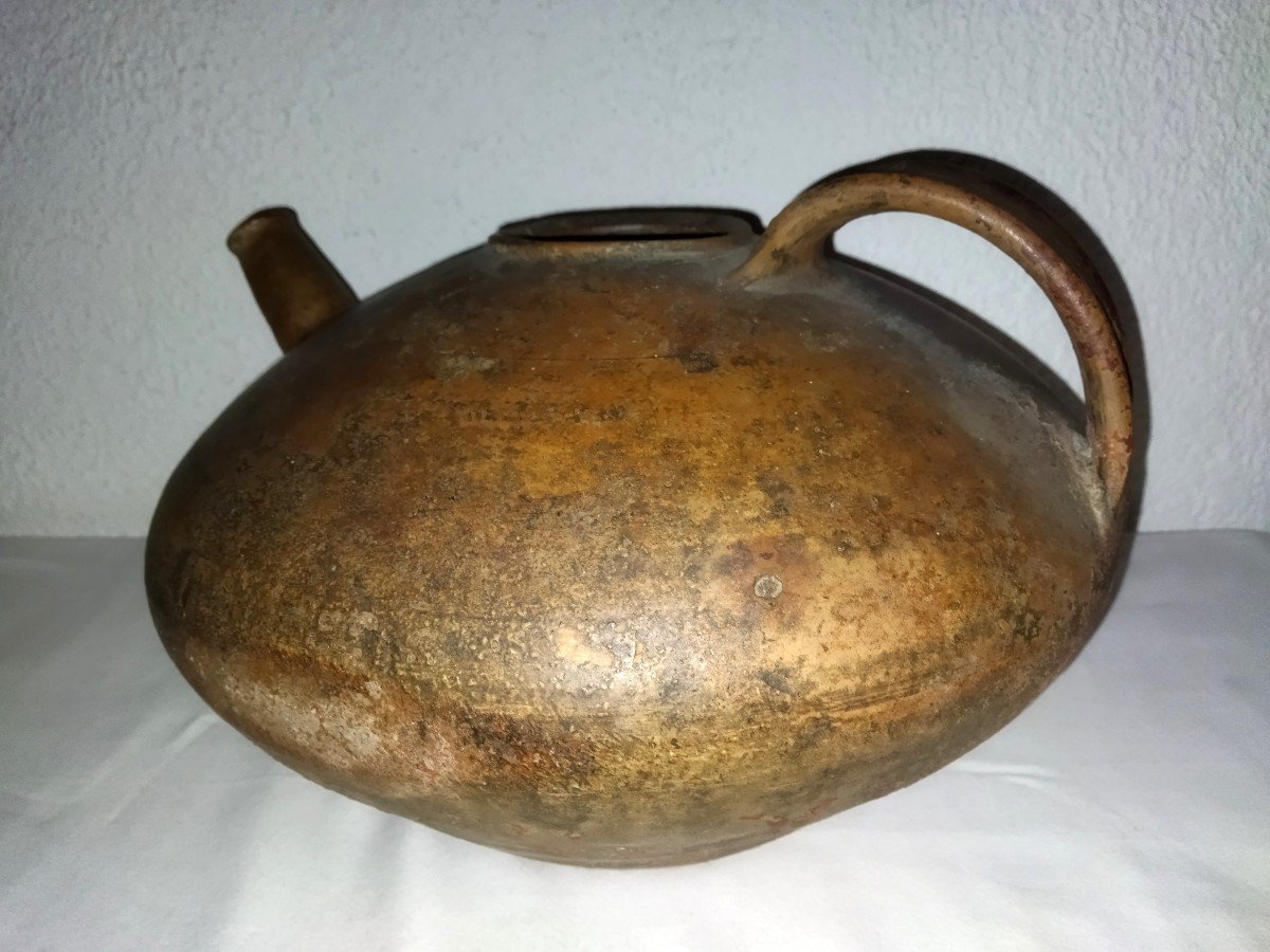 Pegarra Antique Terracotta Jug Southwest Collection-photo-2