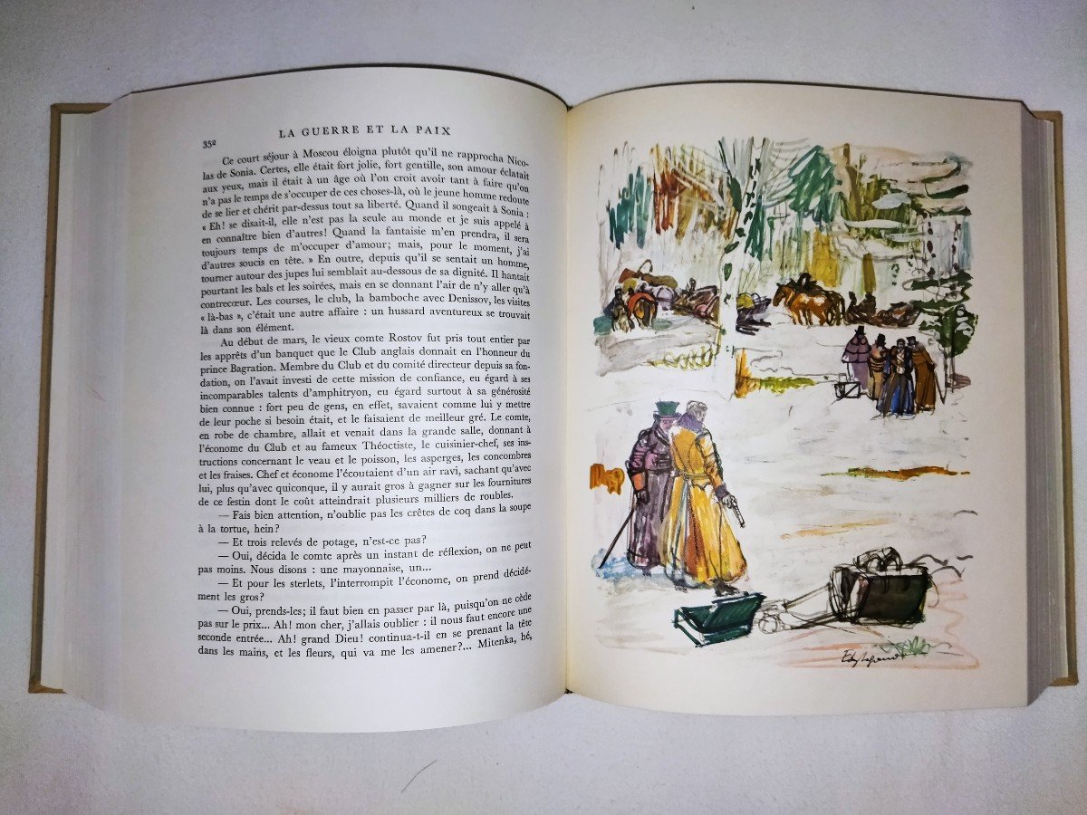 War And Peace Leo Tolstoy Illustrations By Edy Legrand 1960-photo-4