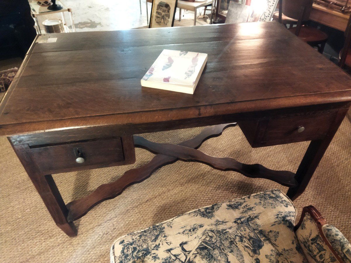 Antique Solid Wood Archivist Desk-photo-5