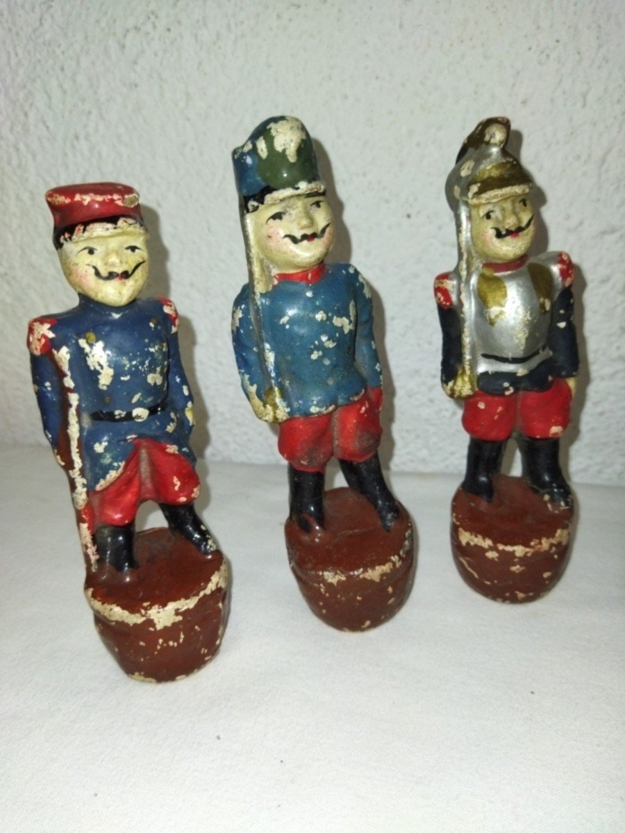 Bon Dufour Skittles Game Old Soldiers French Army Collectible Toys Militaria-photo-3