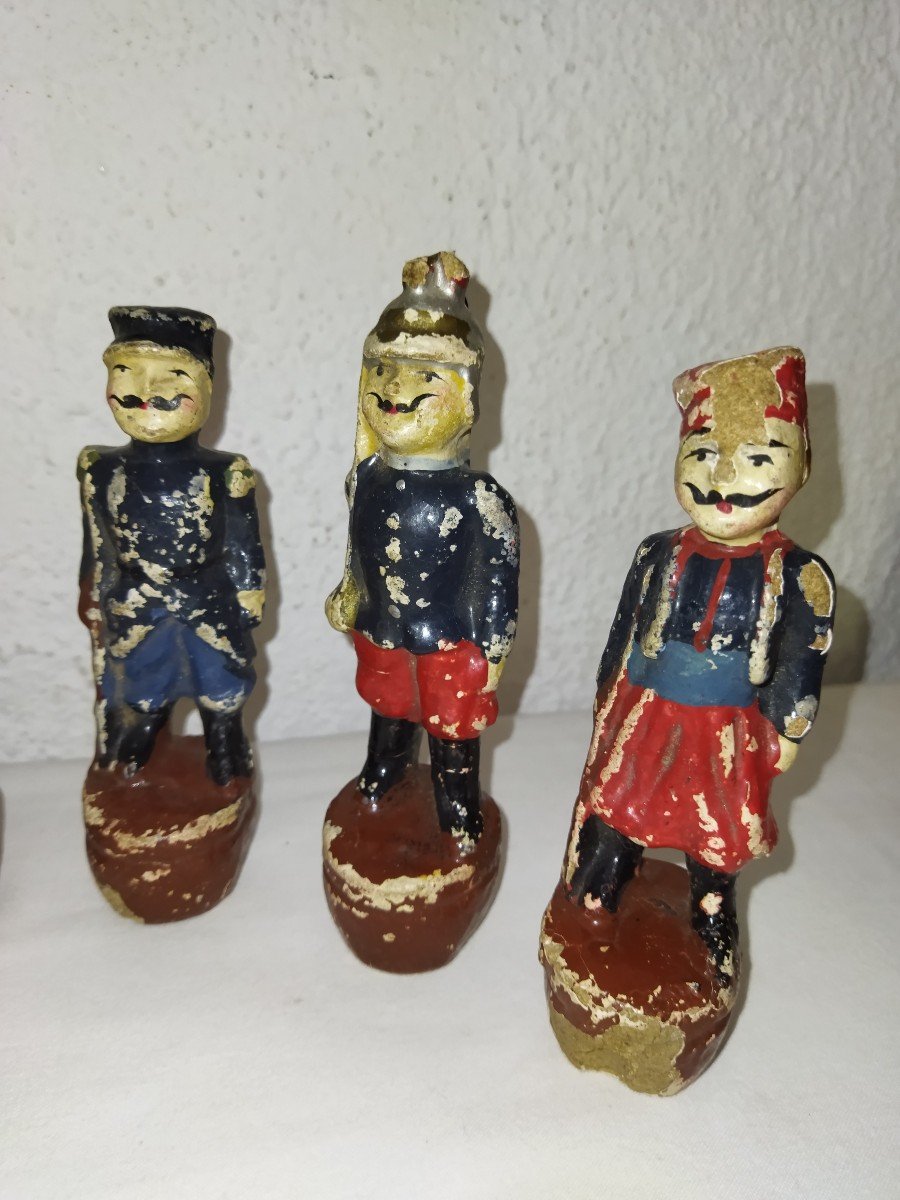 Bon Dufour Skittles Game Old Soldiers French Army Collectible Toys Militaria-photo-4