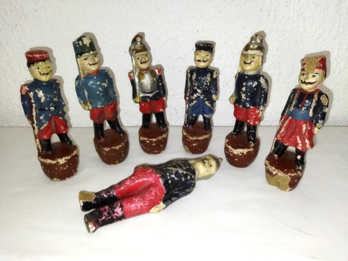 Bon Dufour Skittles Game Old Soldiers French Army Collectible Toys Militaria