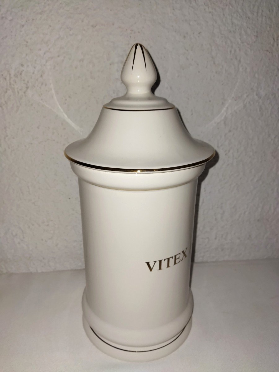 Luneville K&g Old Pharmacy Pot "vitex Agnus-castus"-photo-2