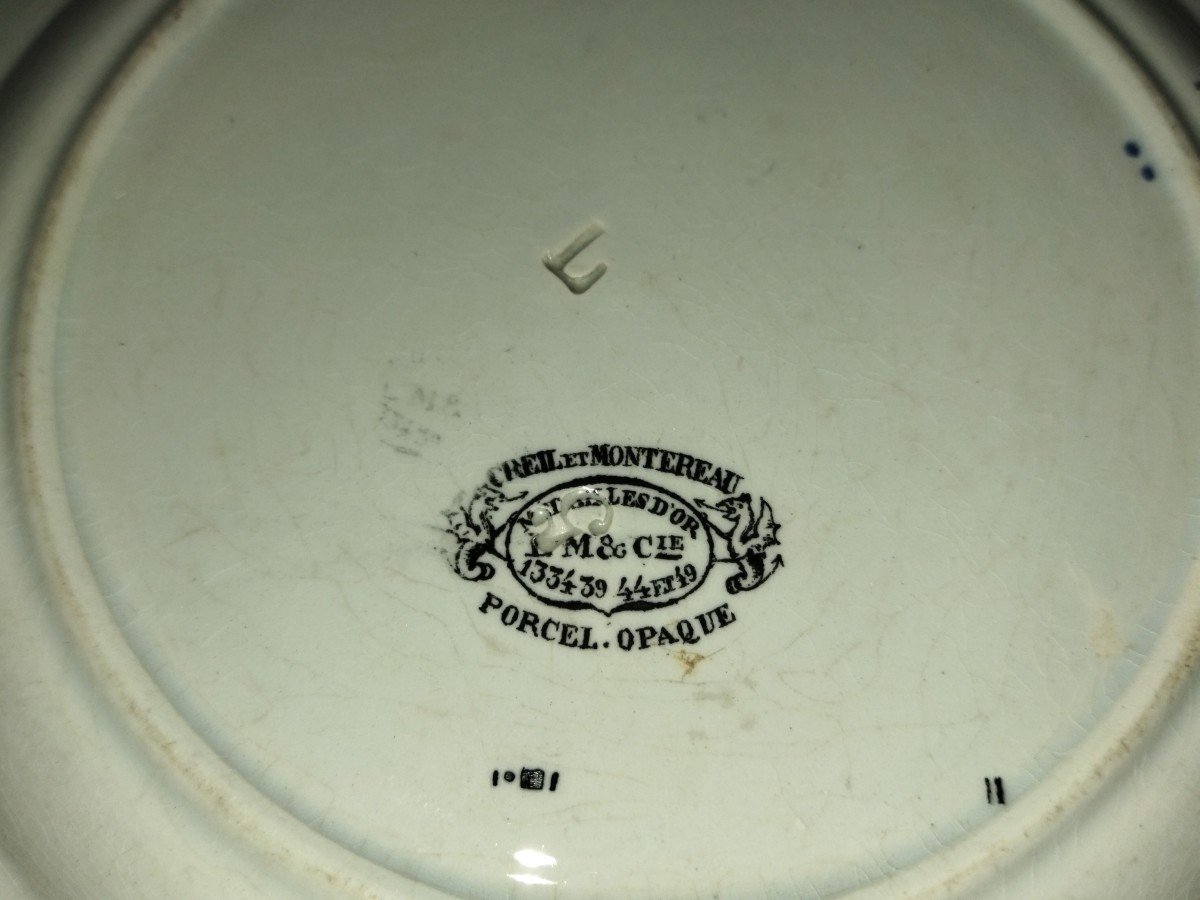 Creil & Montereau Legendary Plate "april" Cooper Barrel Wood Cask Viticulture Cellar-photo-4