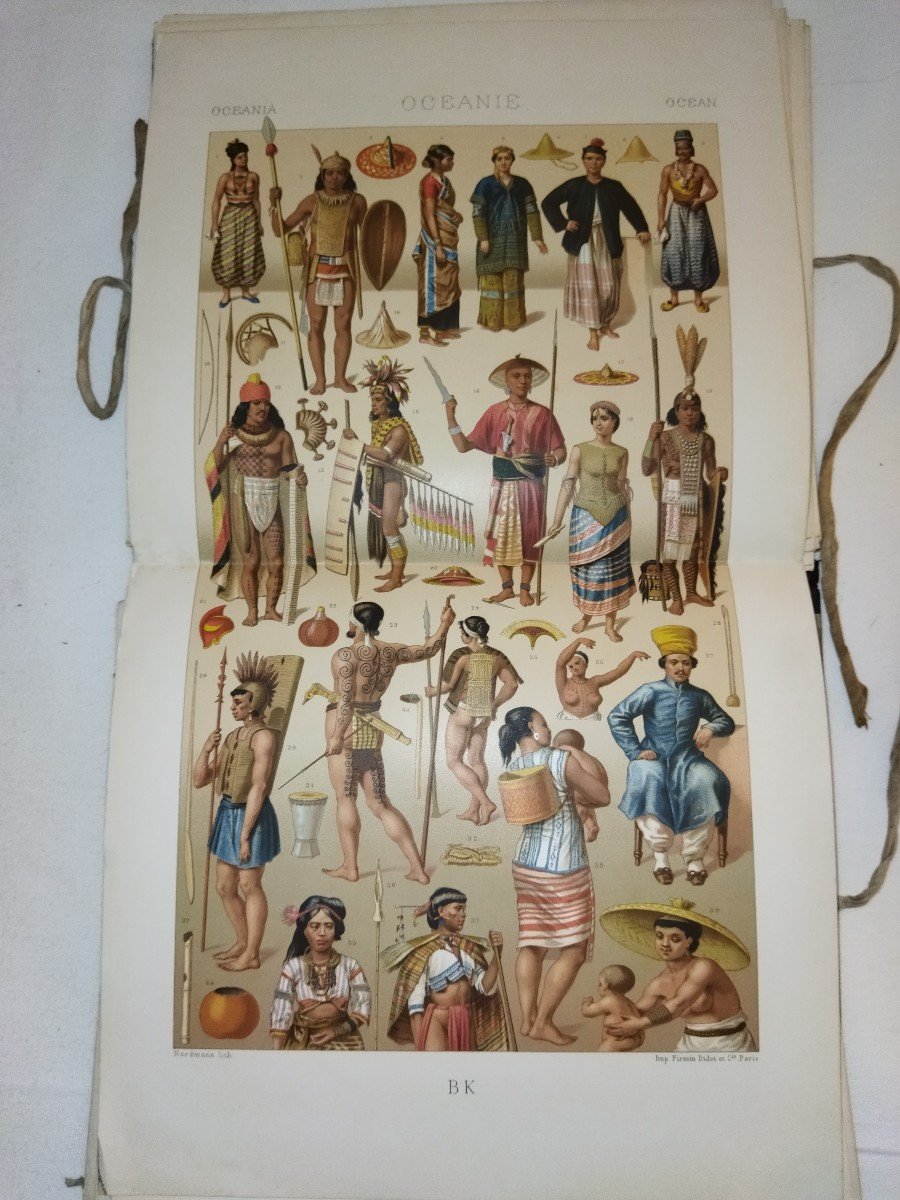 Historical Costume Color Plate Ethnology Folklore Racinet Albert Collection-photo-4