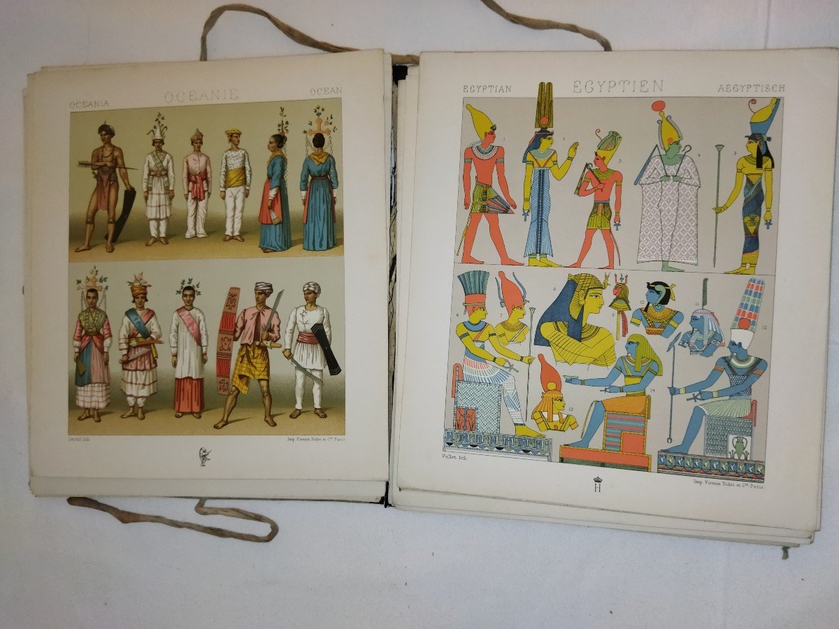 Historical Costume Color Plate Ethnology Folklore Racinet Albert Collection-photo-3