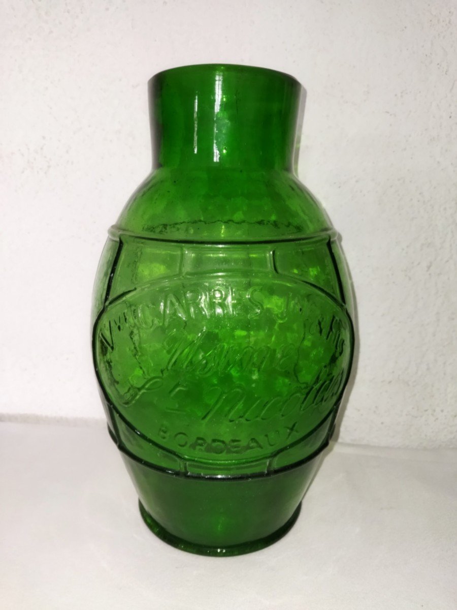 Bordeaux Old Blown Glass Jar "saint-nicolas Factory"