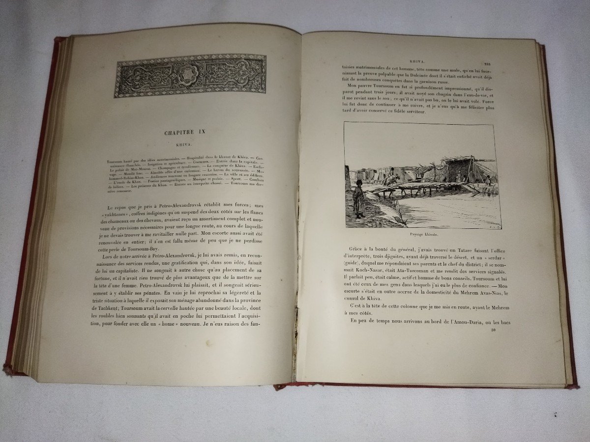 A TRAVERS L'ASIE CENTRALE Impression De Voyage d'Henri Moser Récit Aventure Steppe Asie  XIX-photo-5