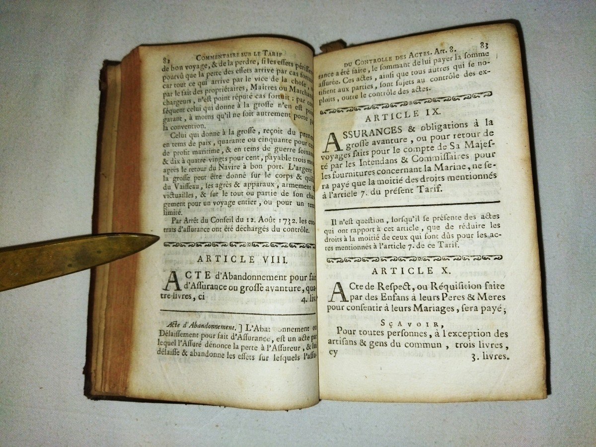 LIVRE NOTARIAL Ancien Commentaires Sur Les Tarifs Des Actes, l'Insinuation, Le Centième Denier-photo-2