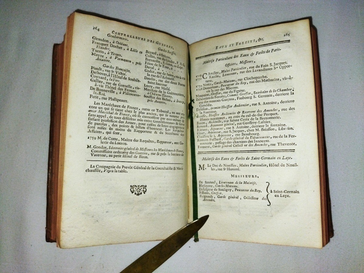 ALMANACH ROYAL Année 1773  Monarchie Française Louis XV Collection-photo-4